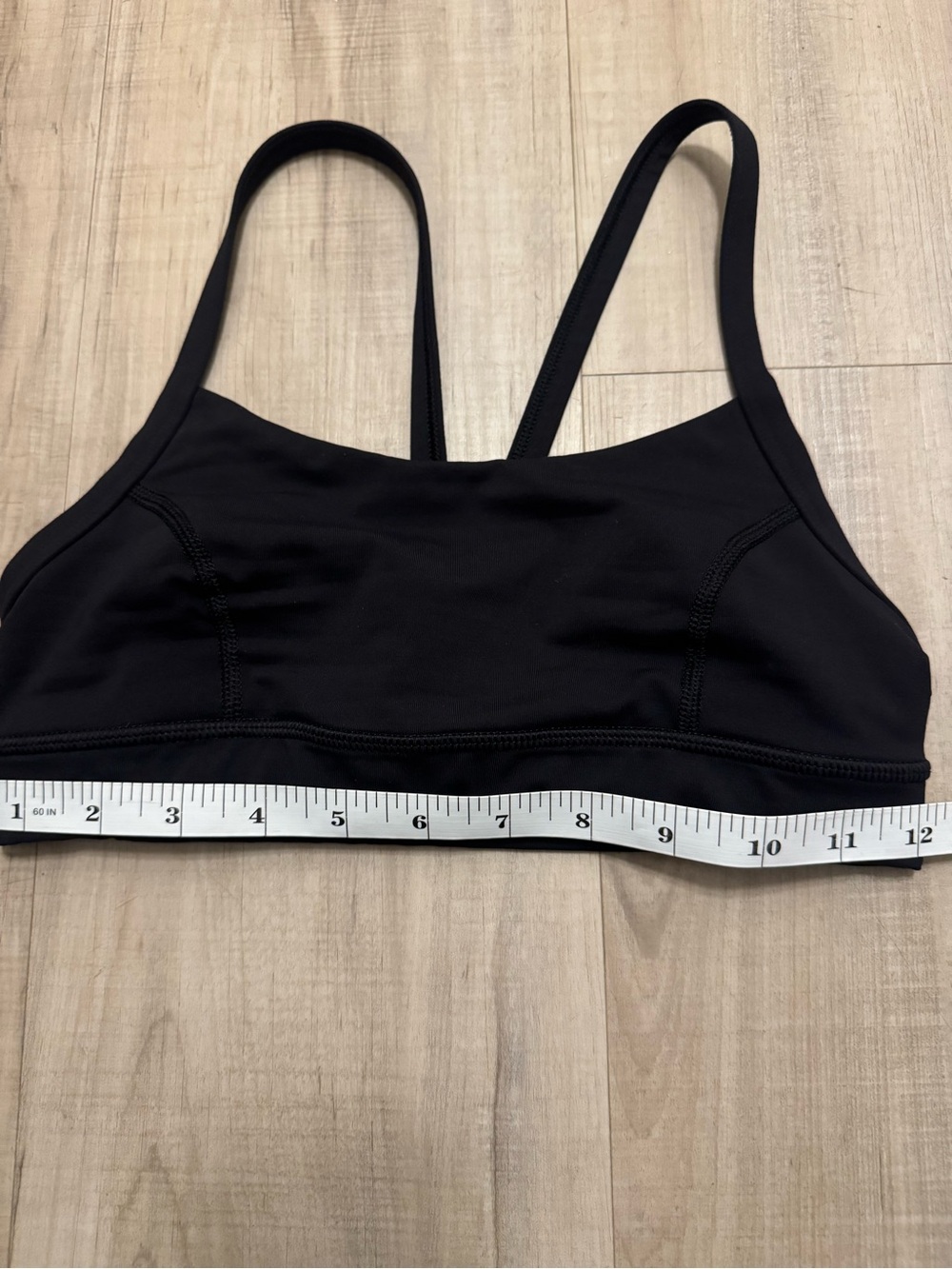 Lululemon Black Flow Y Sports Bra Yoga Athletic Top - Picture 4 of 4